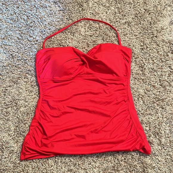 Lauren Ralph Lauren- Red Tankini Top- Size 12 - Picture 4 of 5